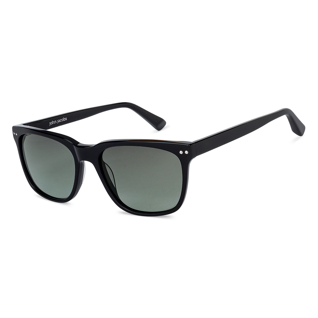 John Jacobs Online Black Full Rim Square right side