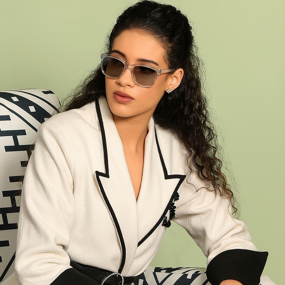 John Jacobs Crystal Full Rim Square right side