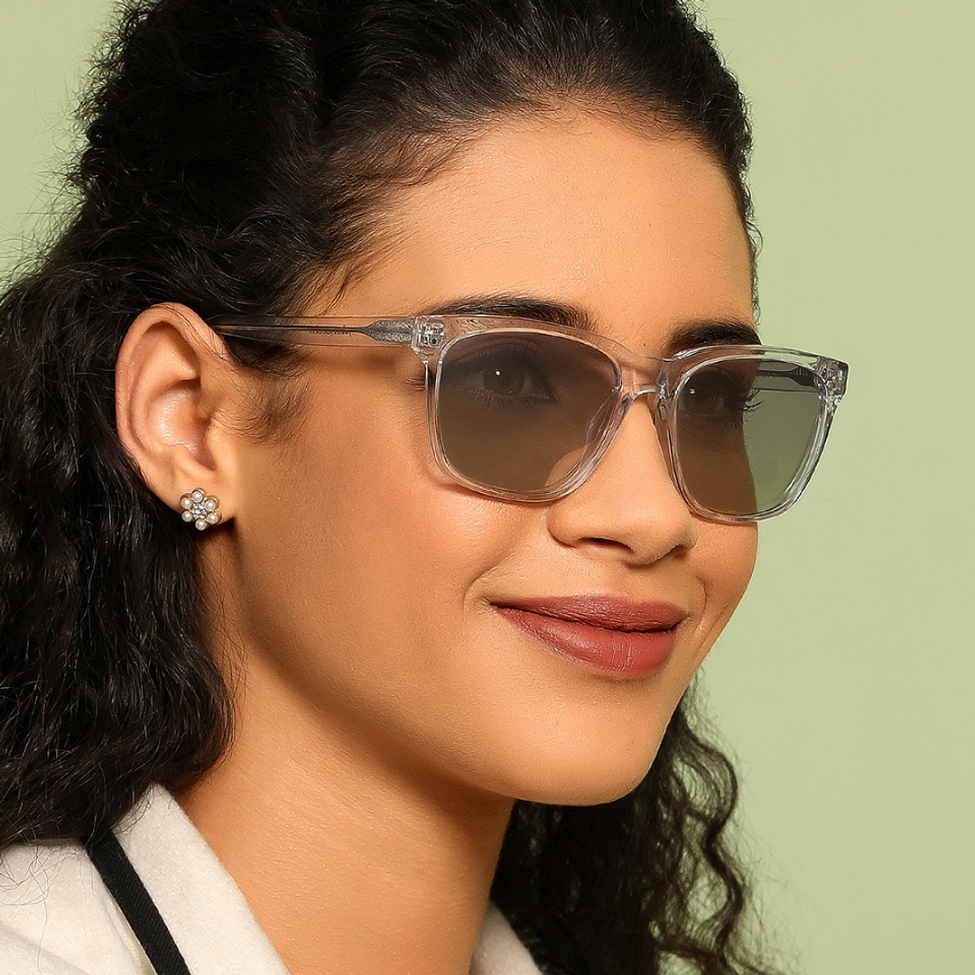 John Jacobs Crystal Full Rim Square left side