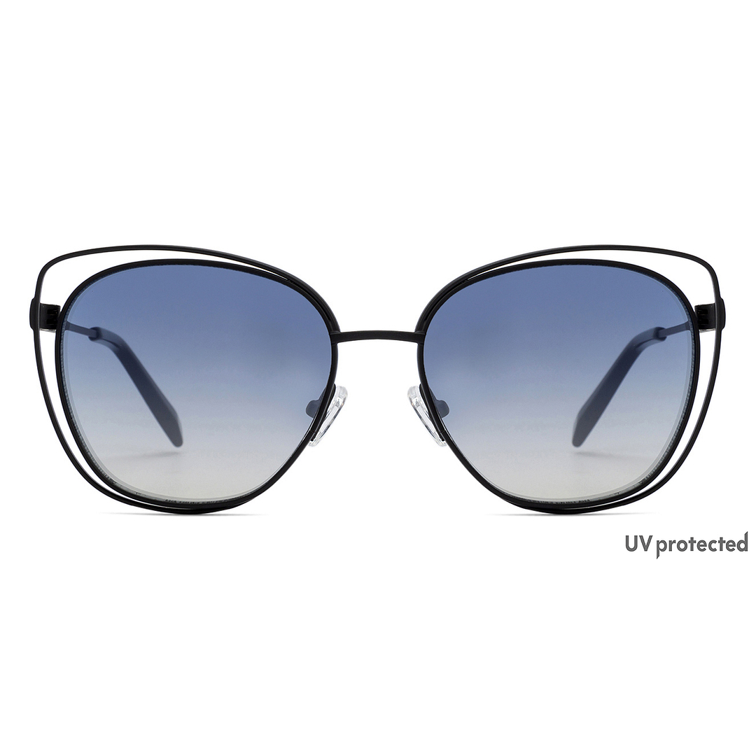 John Jacobs Online Black Full Rim Cat Eye left side