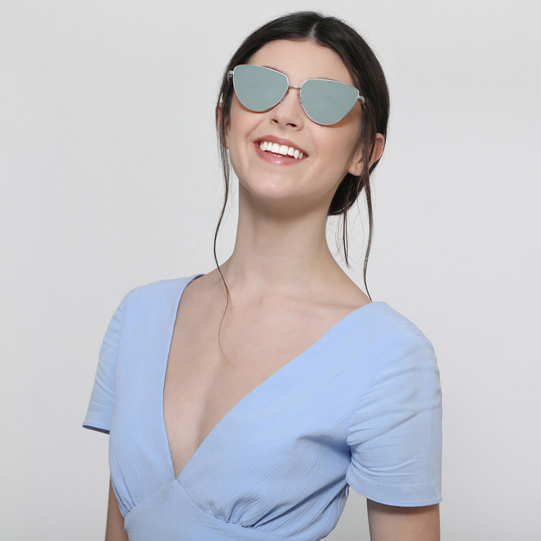 John Jacobs Online Silver Full Rim Cat Eye right side