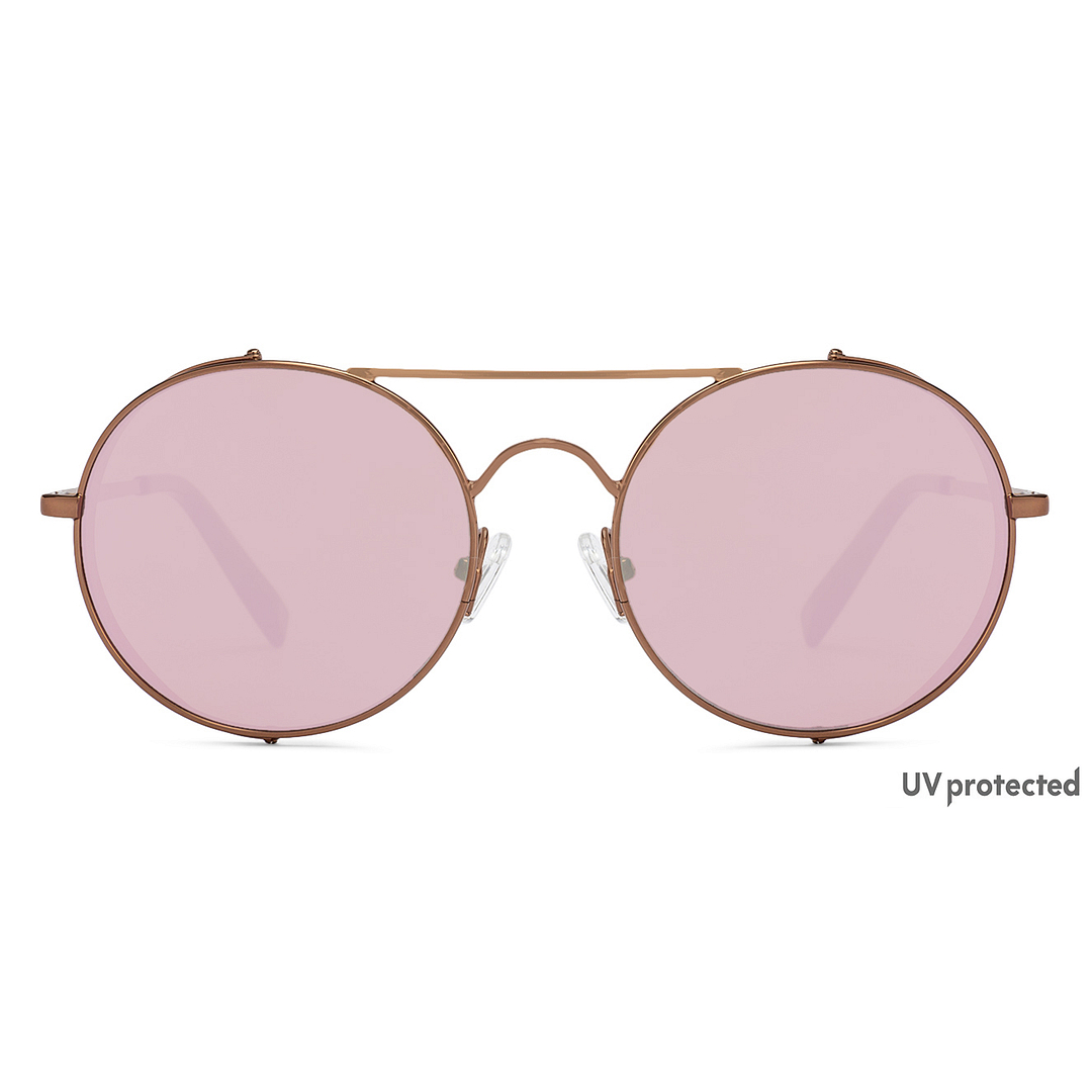 John Jacobs Brown Full Rim Round left side