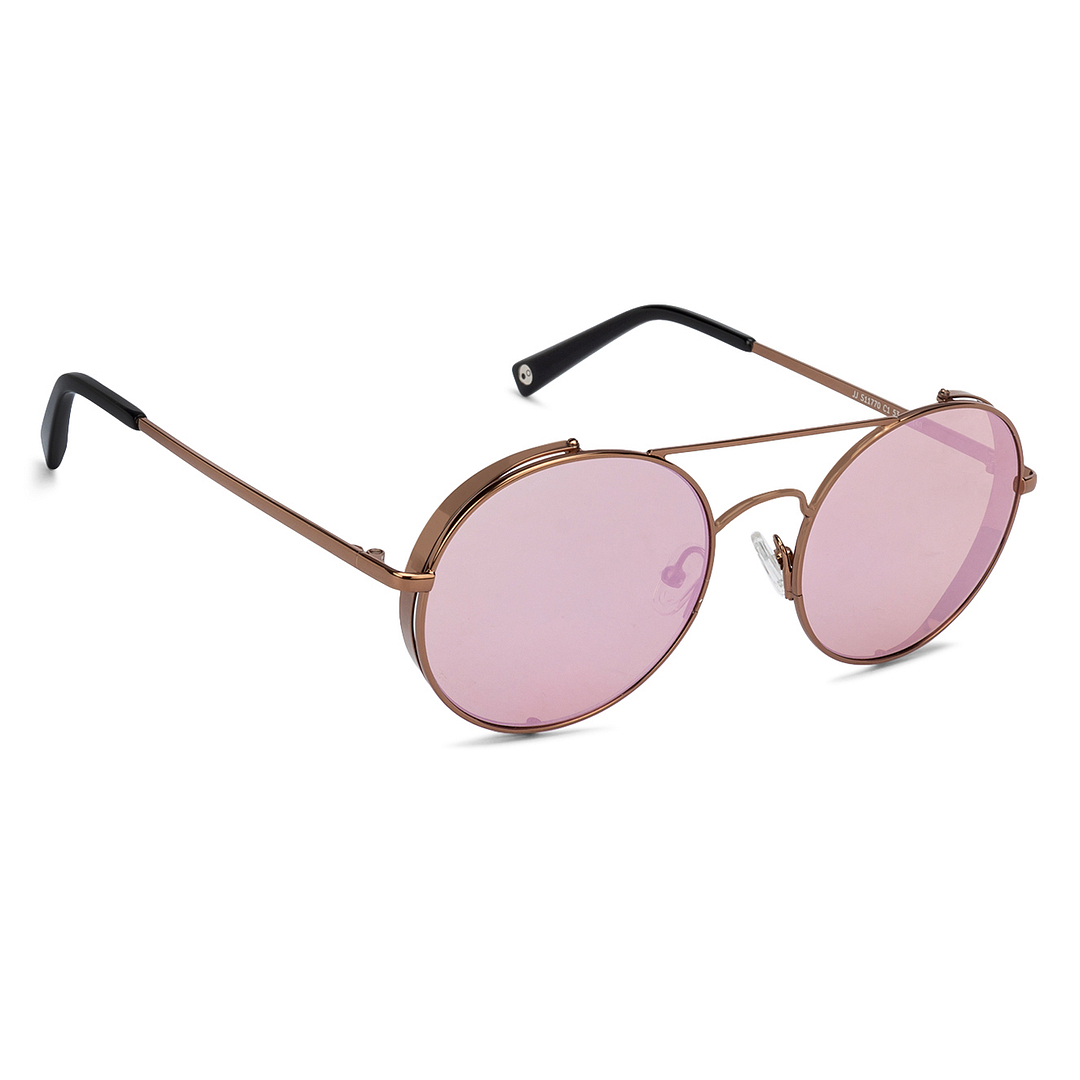 John Jacobs Brown Full Rim Round left side