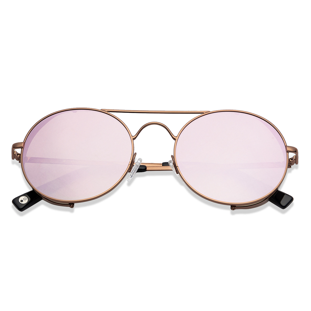 John Jacobs Brown Full Rim Round right side