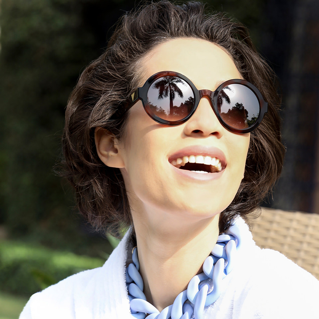 John Jacobs Online Light Brown Full Rim Round left side