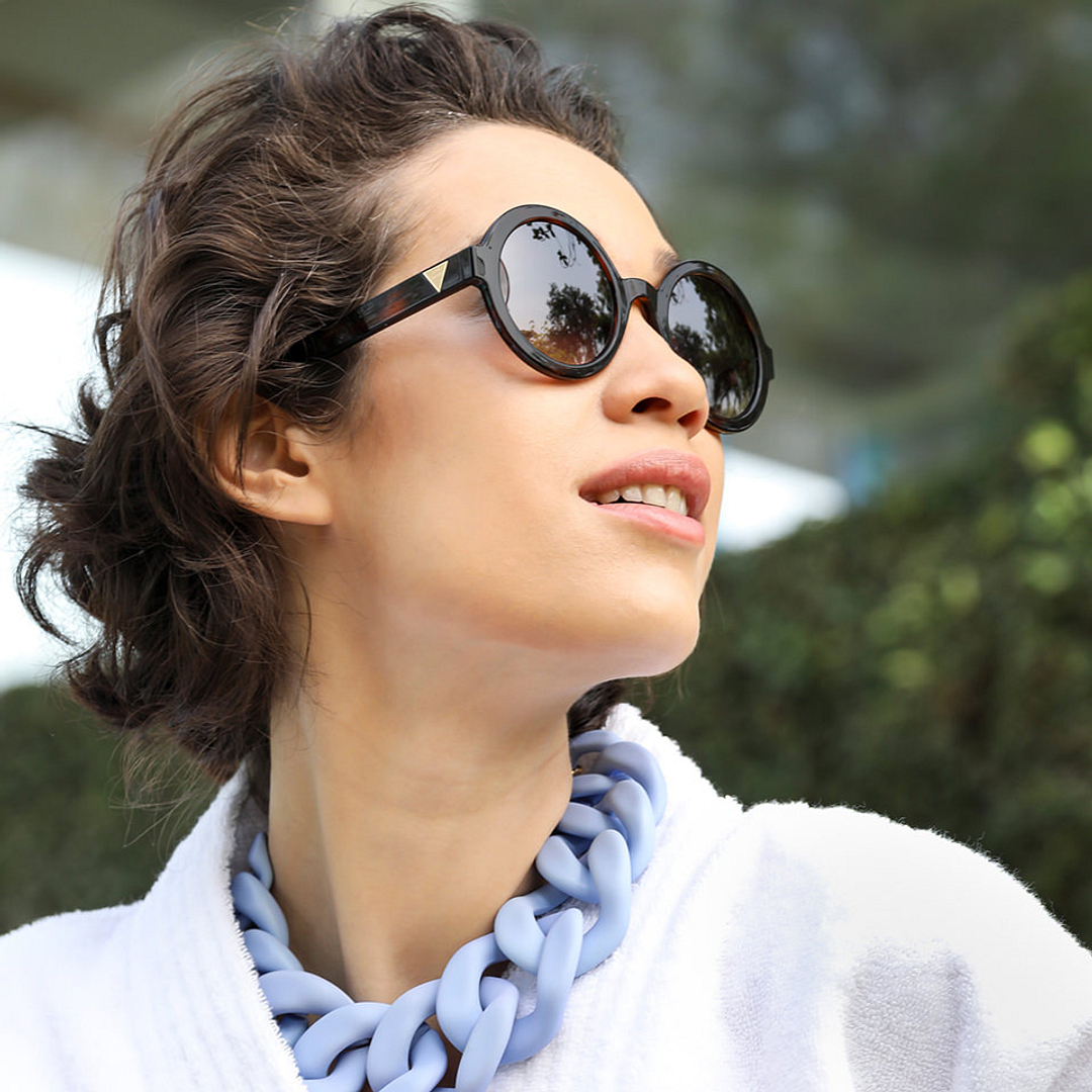 John Jacobs Online Light Brown Full Rim Round right side