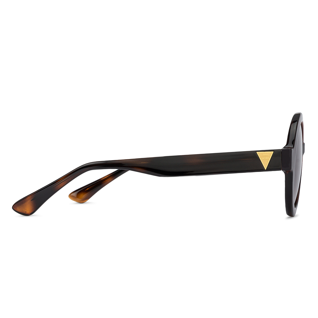 John Jacobs Online Light Brown Full Rim Round right side