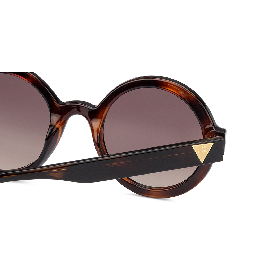 John Jacobs Online Light Brown Full Rim Round right side