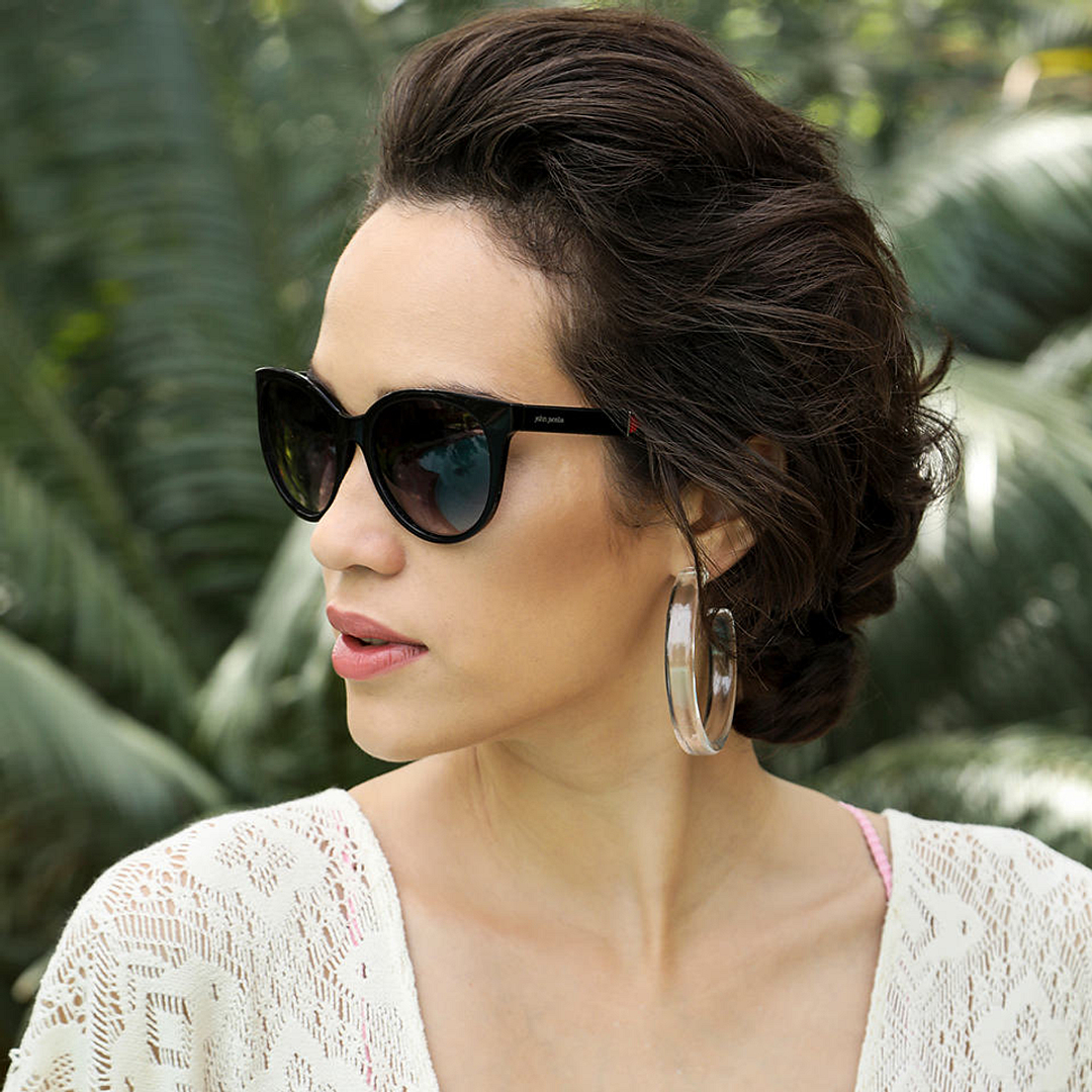 John Jacobs Online Black Full Rim Cat Eye right side