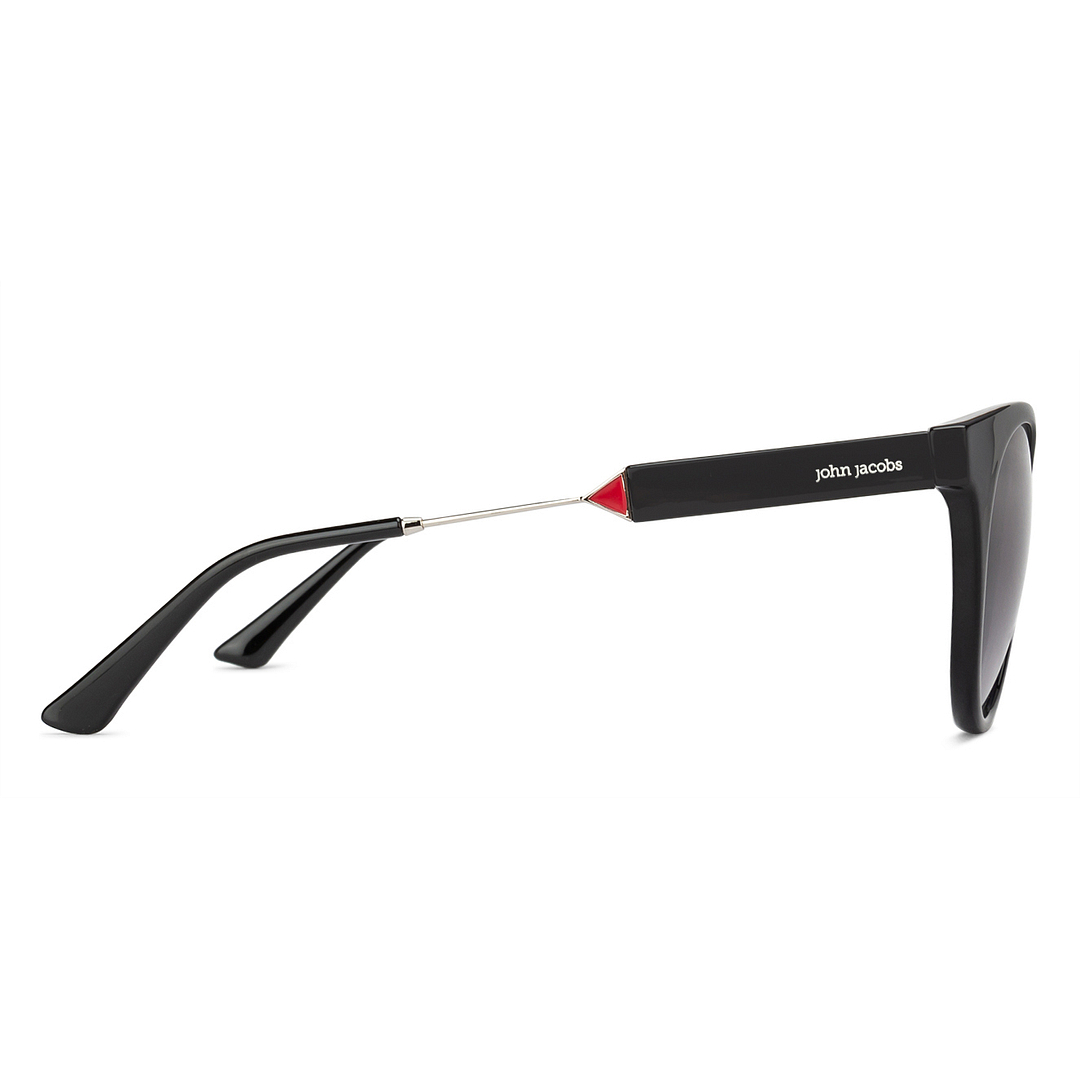 John Jacobs Online Black Full Rim Cat Eye right side