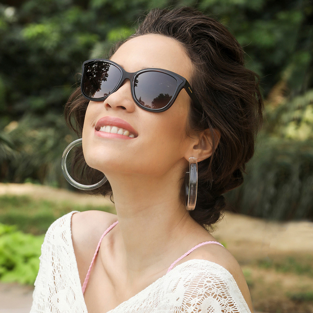 John Jacobs Online Light Brown Full Rim Cat Eye right side