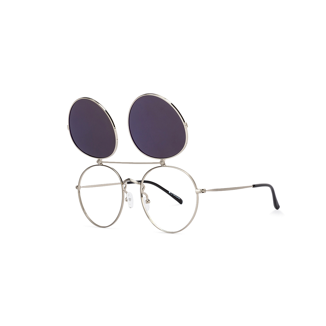 John Jacobs Silver Full Rim Round left side