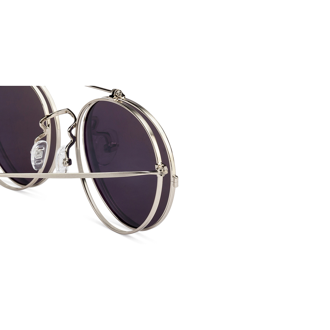 John Jacobs Silver Full Rim Round left side