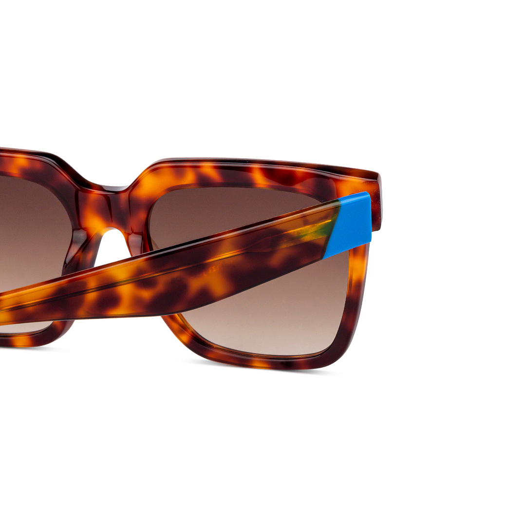 John Jacobs Light Brown Full Rim Square right side