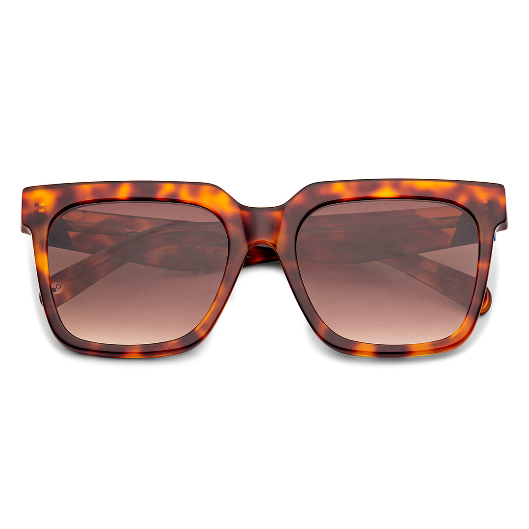 John Jacobs Light Brown Full Rim Square right side