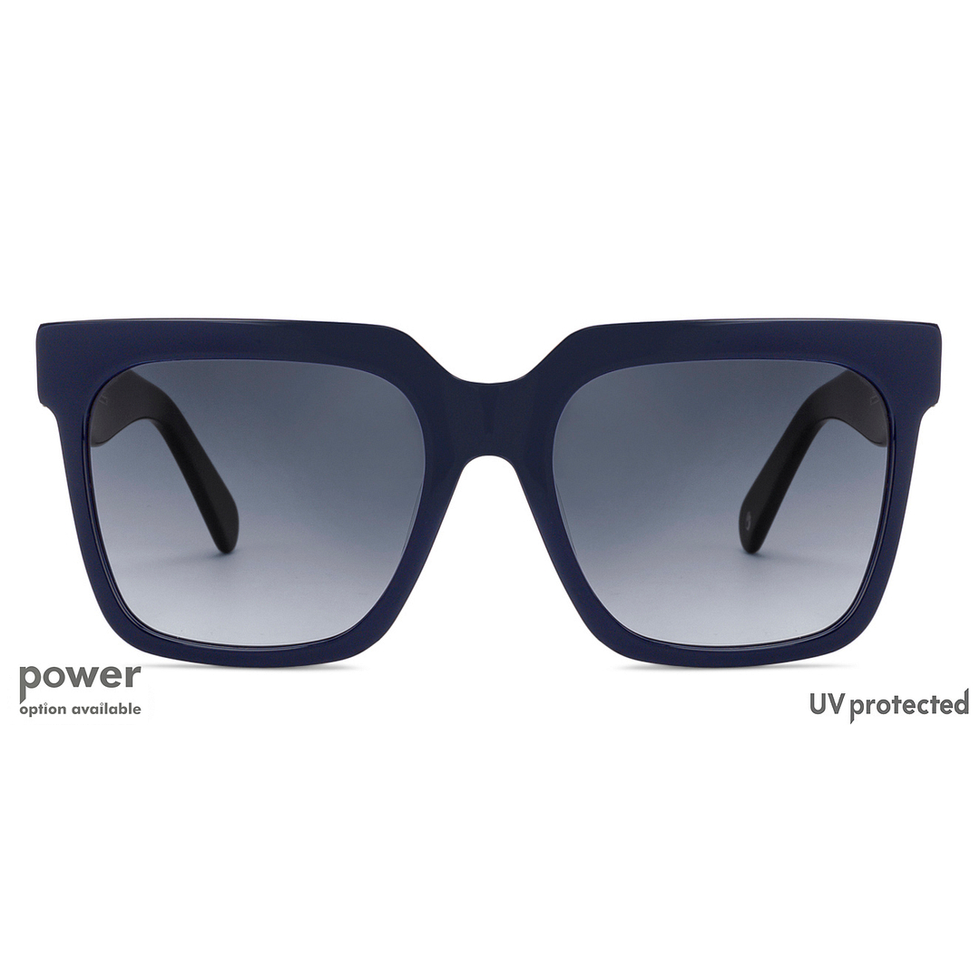 John Jacobs Sky Blue Full Rim Square left side