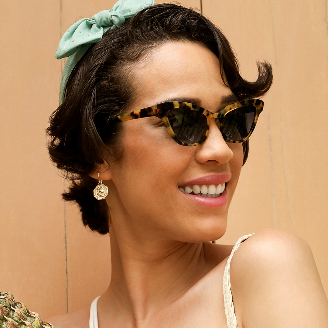 John Jacobs Online Light Brown Full Rim Cat Eye right side