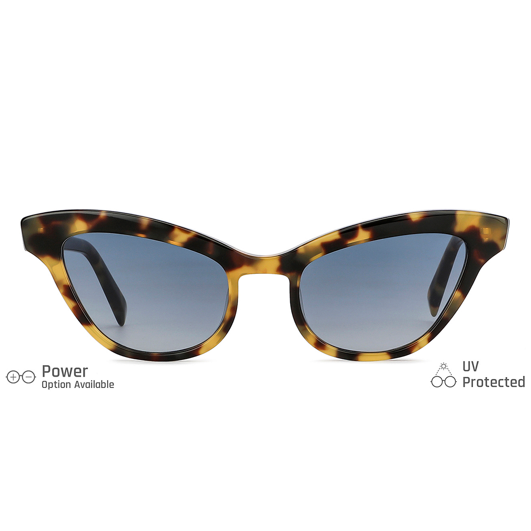 John Jacobs Online Light Brown Full Rim Cat Eye right side