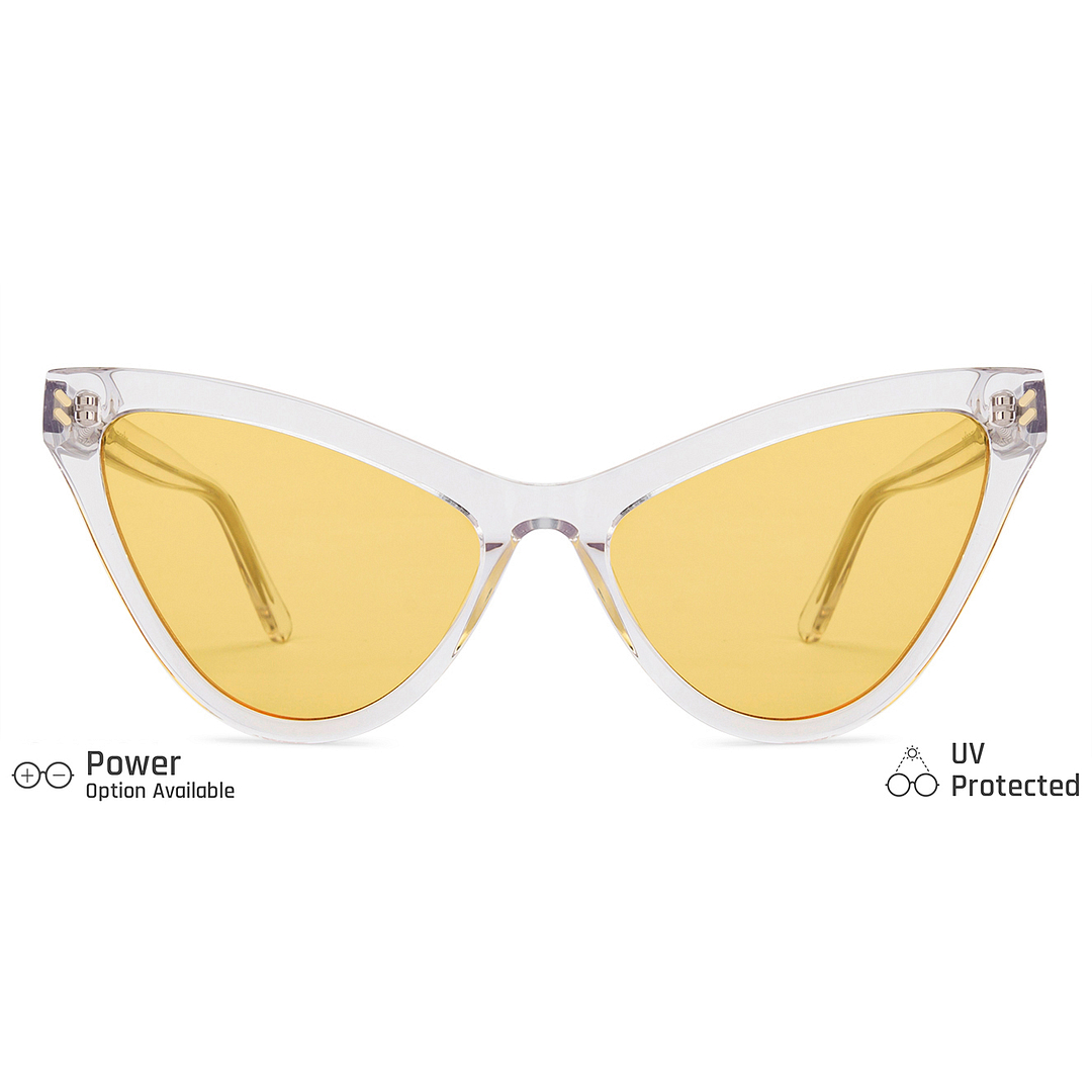 John Jacobs Crystal Full Rim Cat Eye left side