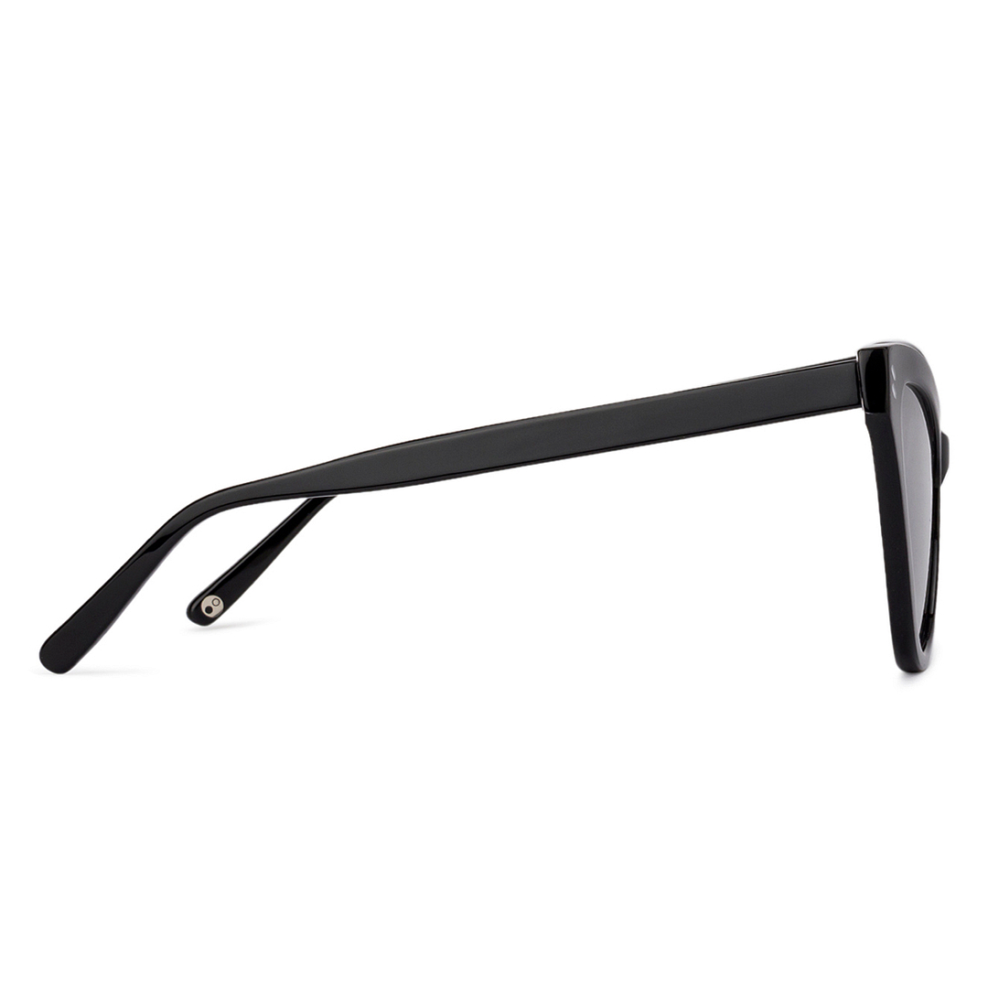 John Jacobs Black Full Rim Cat Eye left side