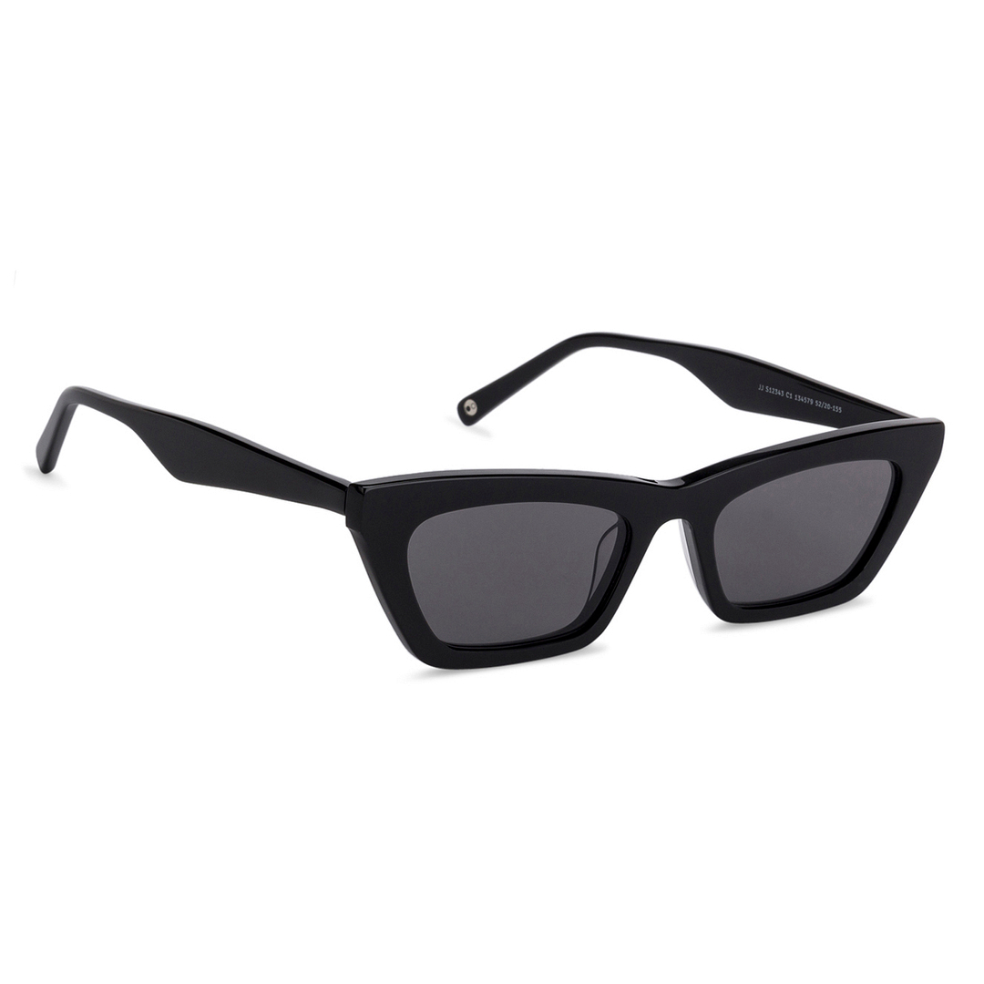 John Jacobs Online Black Full Rim Cat Eye left side