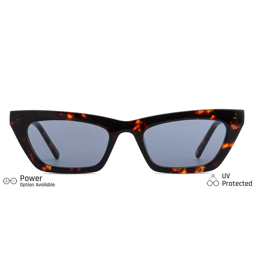 John Jacobs Online Light Brown Full Rim Cat Eye left side