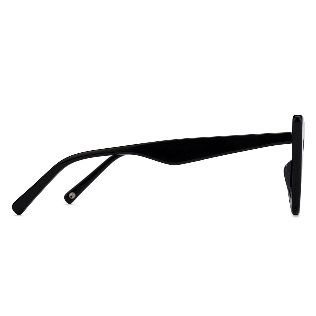 John Jacobs Black Full Rim Cat Eye right side