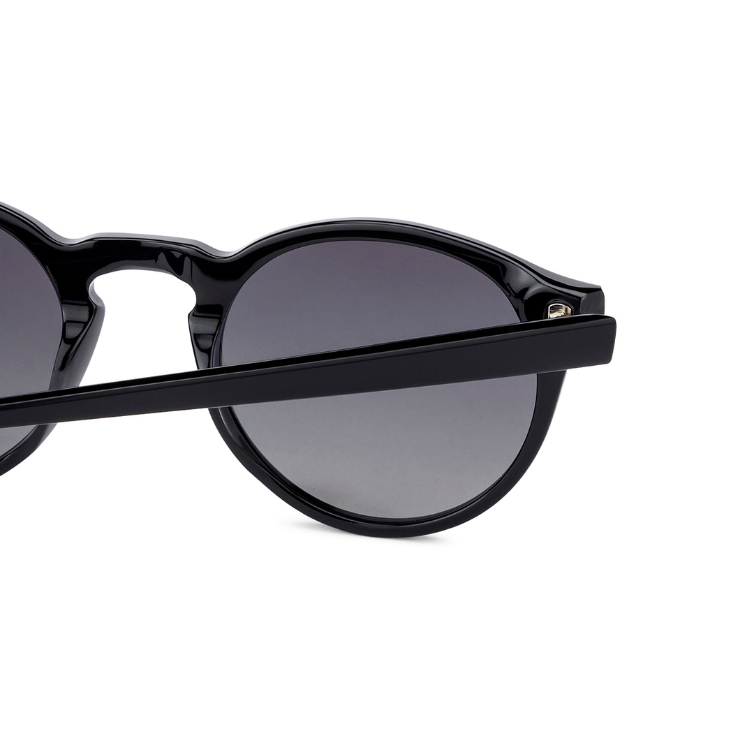 John Jacobs Black Full Rim Round left side