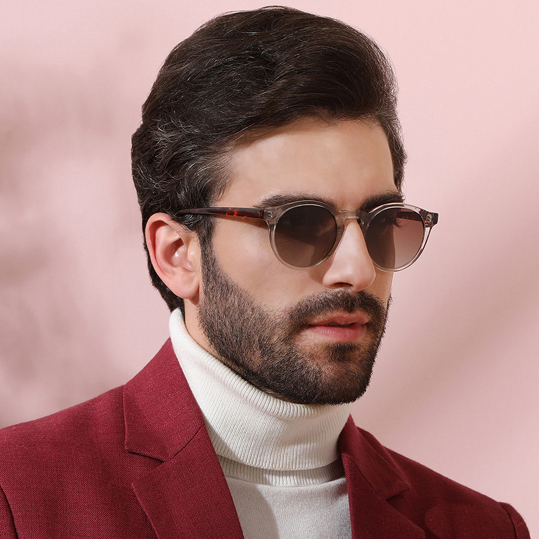 John Jacobs Online Crystal Transparent Full Rim Round right side