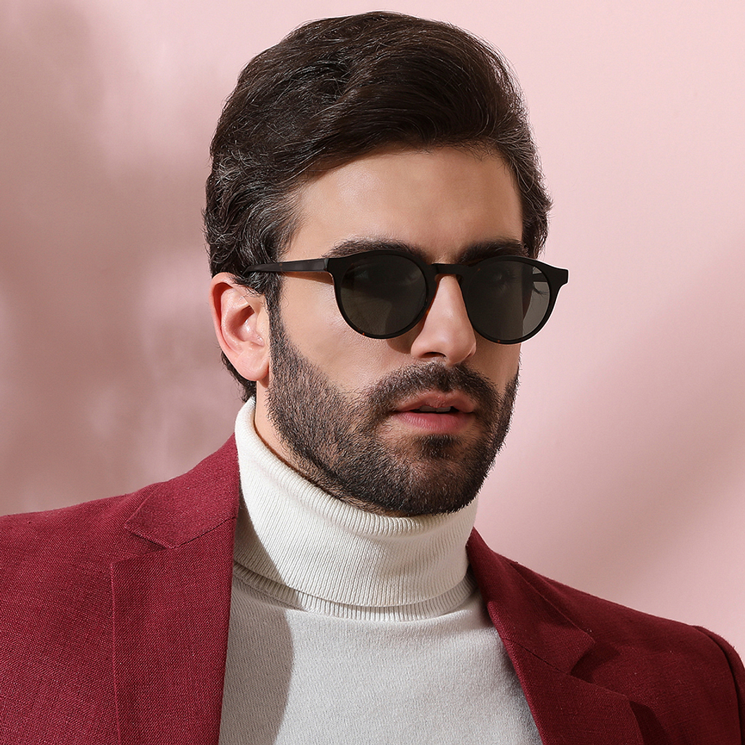 John Jacobs Tortoise Full Rim Round right side