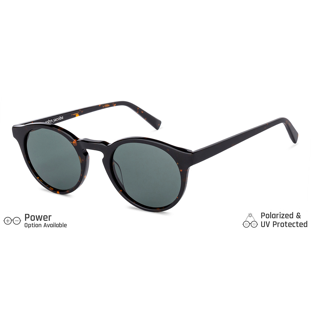 John Jacobs Tortoise Full Rim Round left side