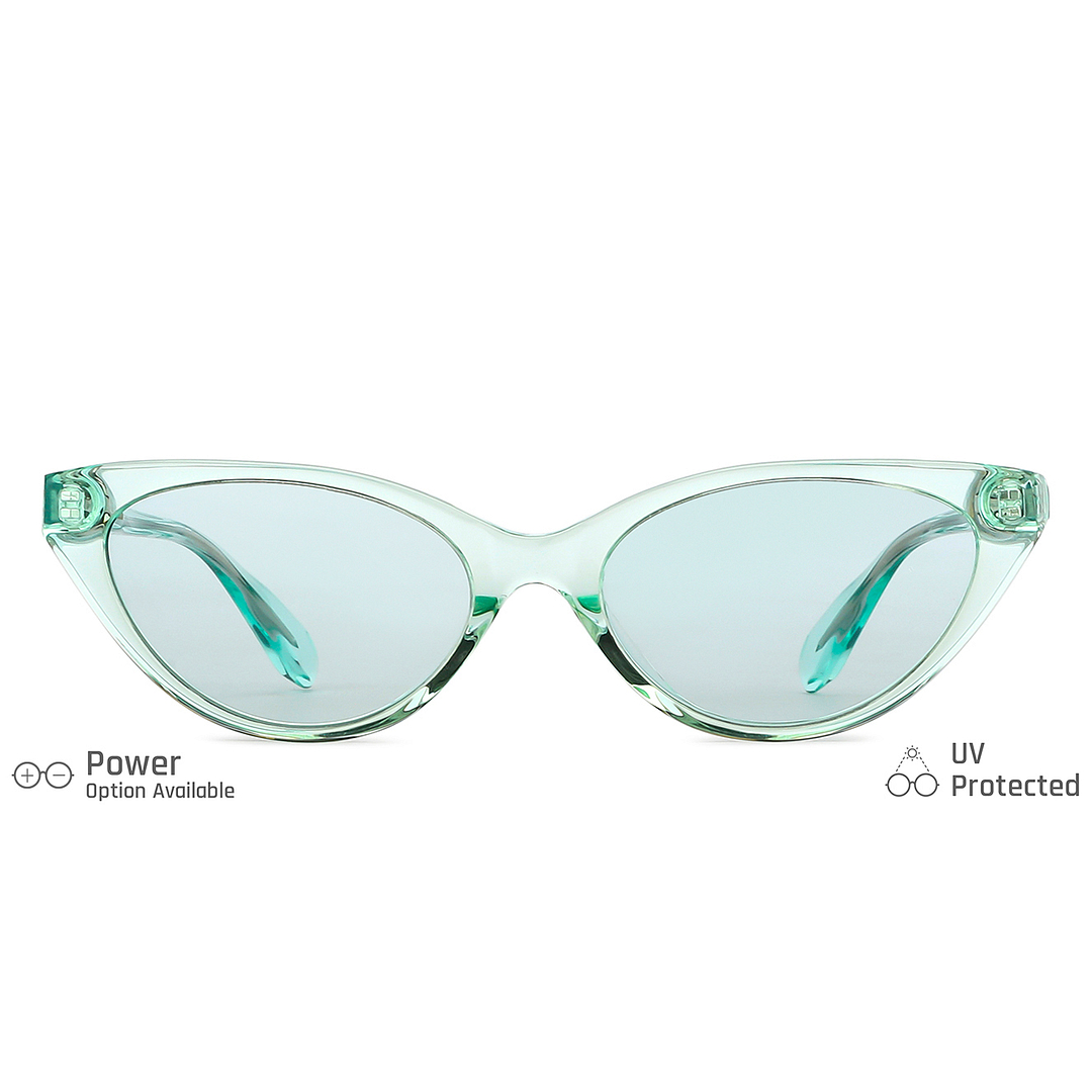 John Jacobs Online Crystal Transparent Full Rim Cat Eye right side