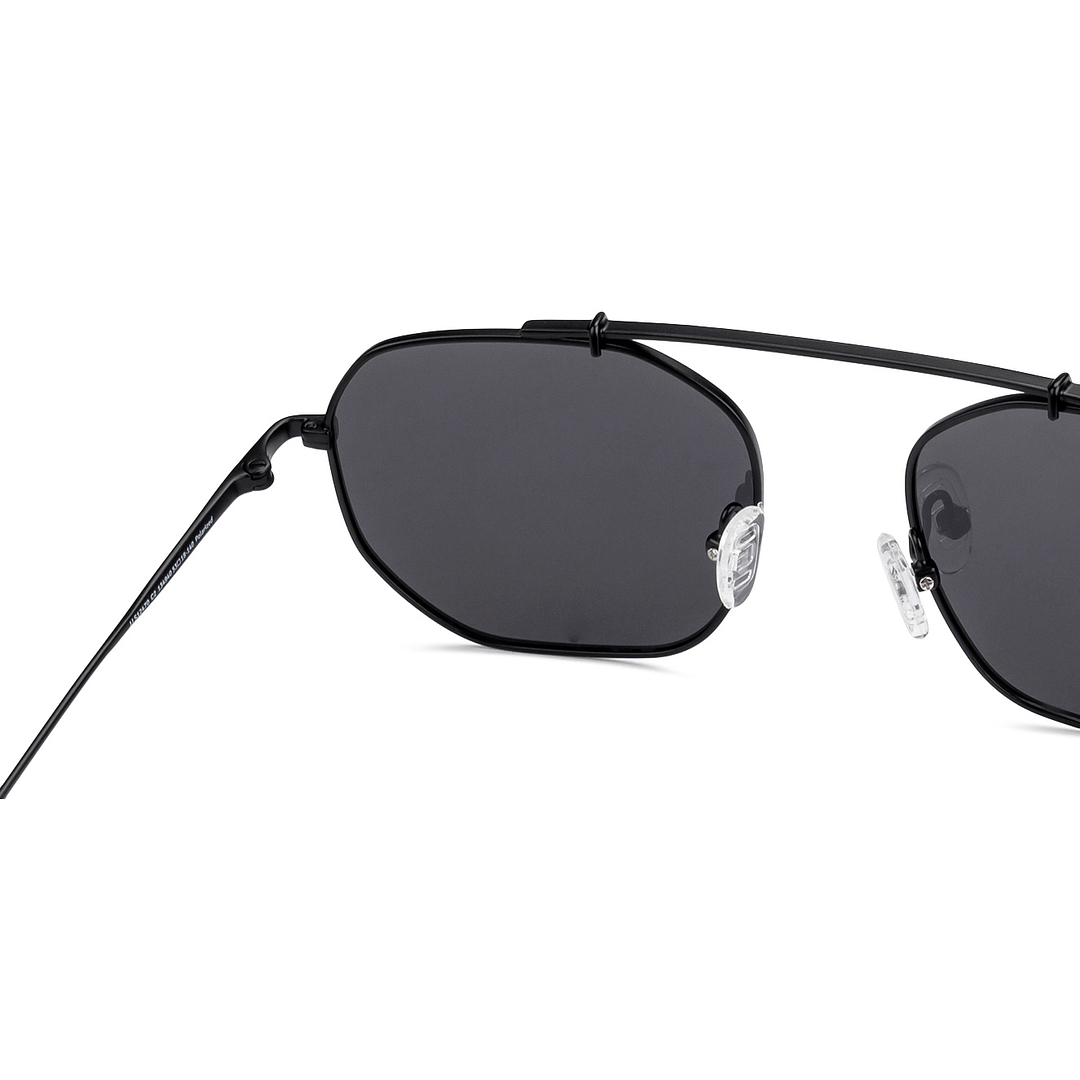 John Jacobs Black Full Rim Hexagonal right side