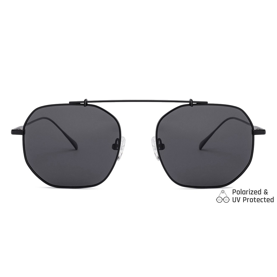 Buy Black Grey Full Rim Hexagonal John Jacobs JJ Tints JJ S12470