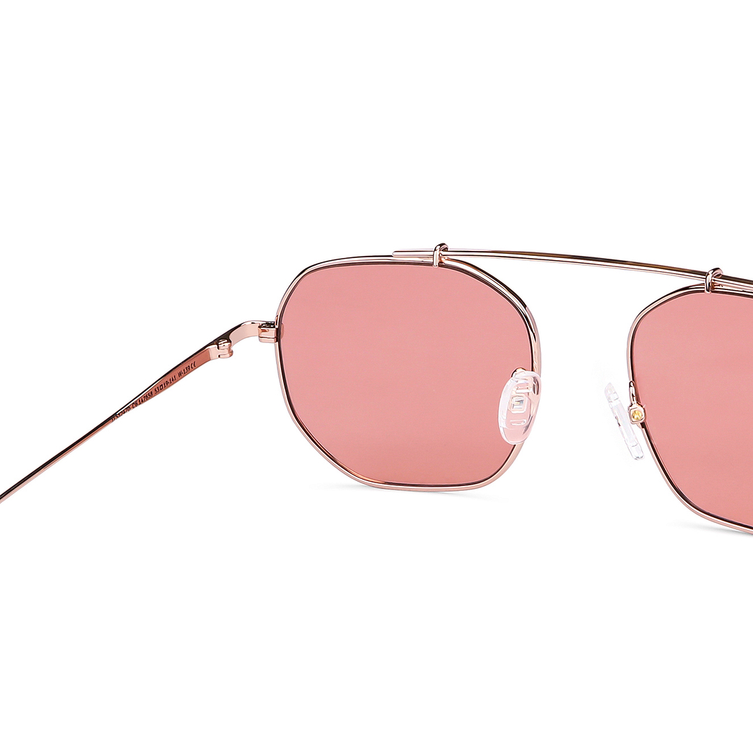 John Jacobs Online Rose Gold Full Rim Geometric right side
