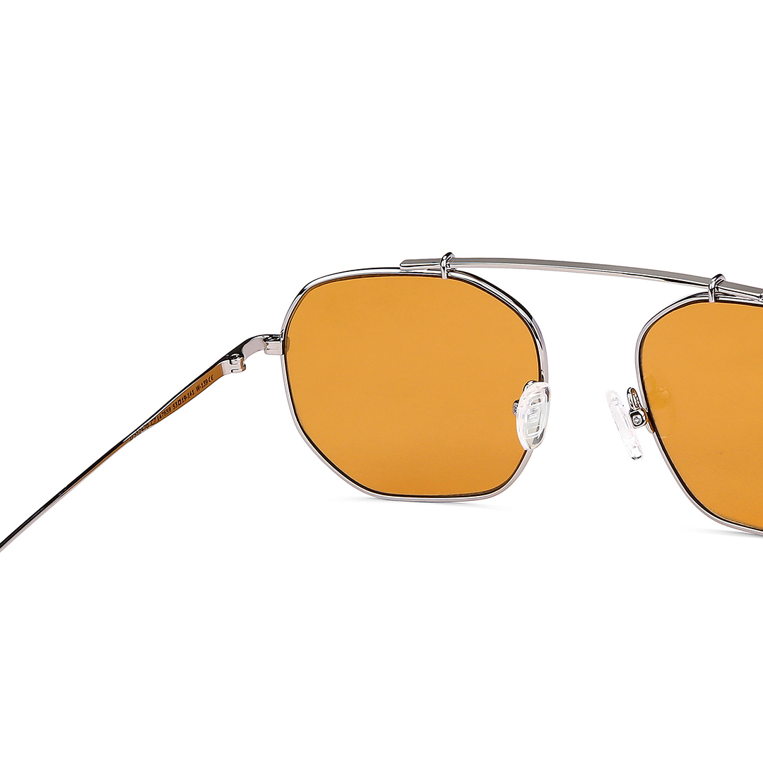 John Jacobs Silver Full Rim Geometric right side