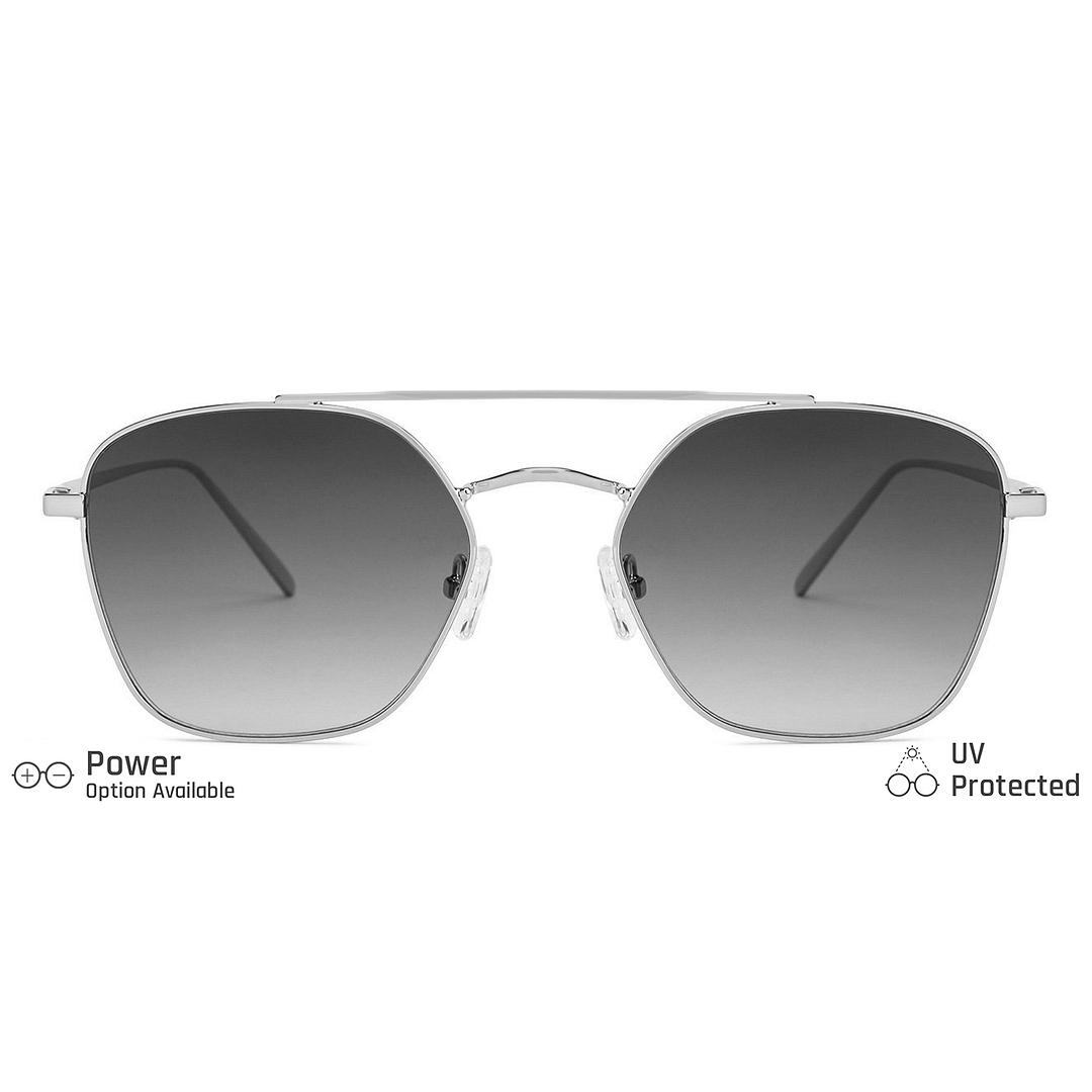 John Jacobs Silver Full Rim Hexagonal right side