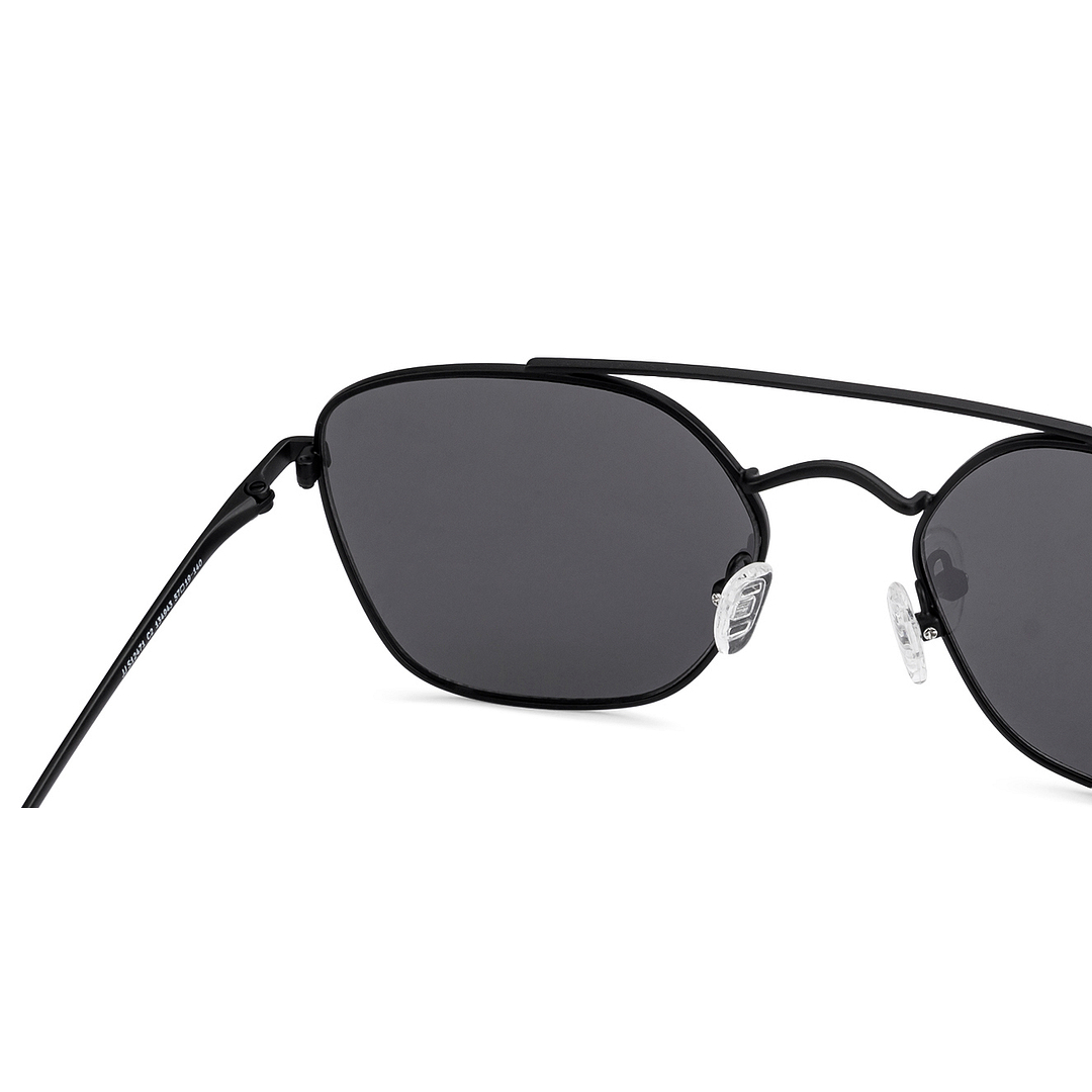 John Jacobs Black Full Rim Hexagonal right side