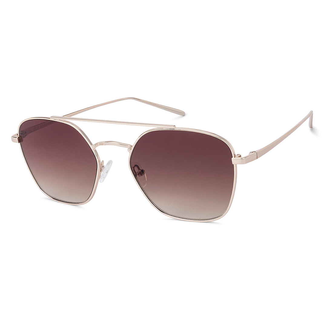 John Jacobs Gold Full Rim Hexagonal left side