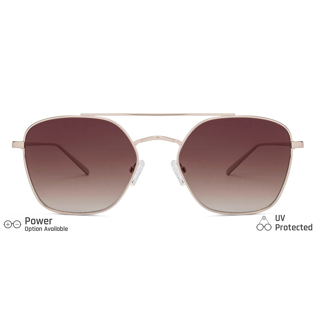 John Jacobs Gold Full Rim Hexagonal left side