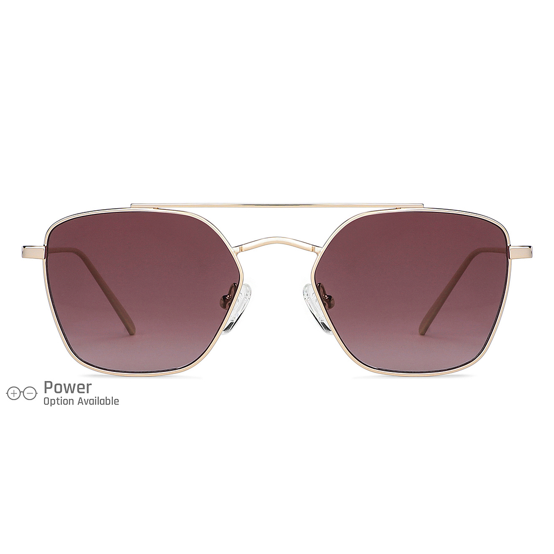 John Jacobs Online Gold Full Rim Aviator left side