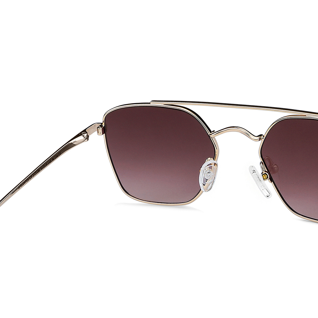 John Jacobs Online Gold Full Rim Aviator right side