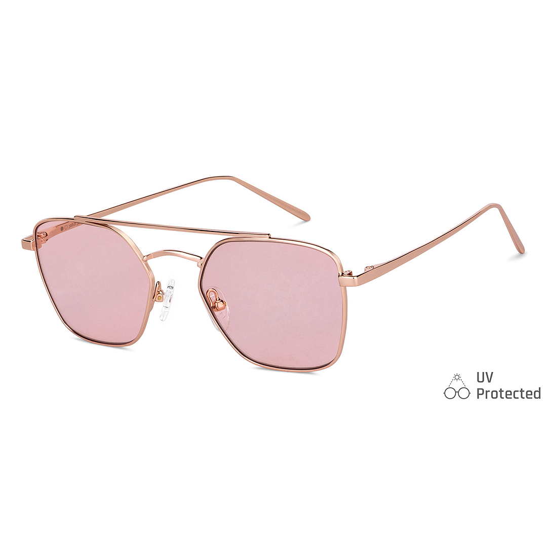 John Jacobs Online Rose Gold Full Rim Aviator right side