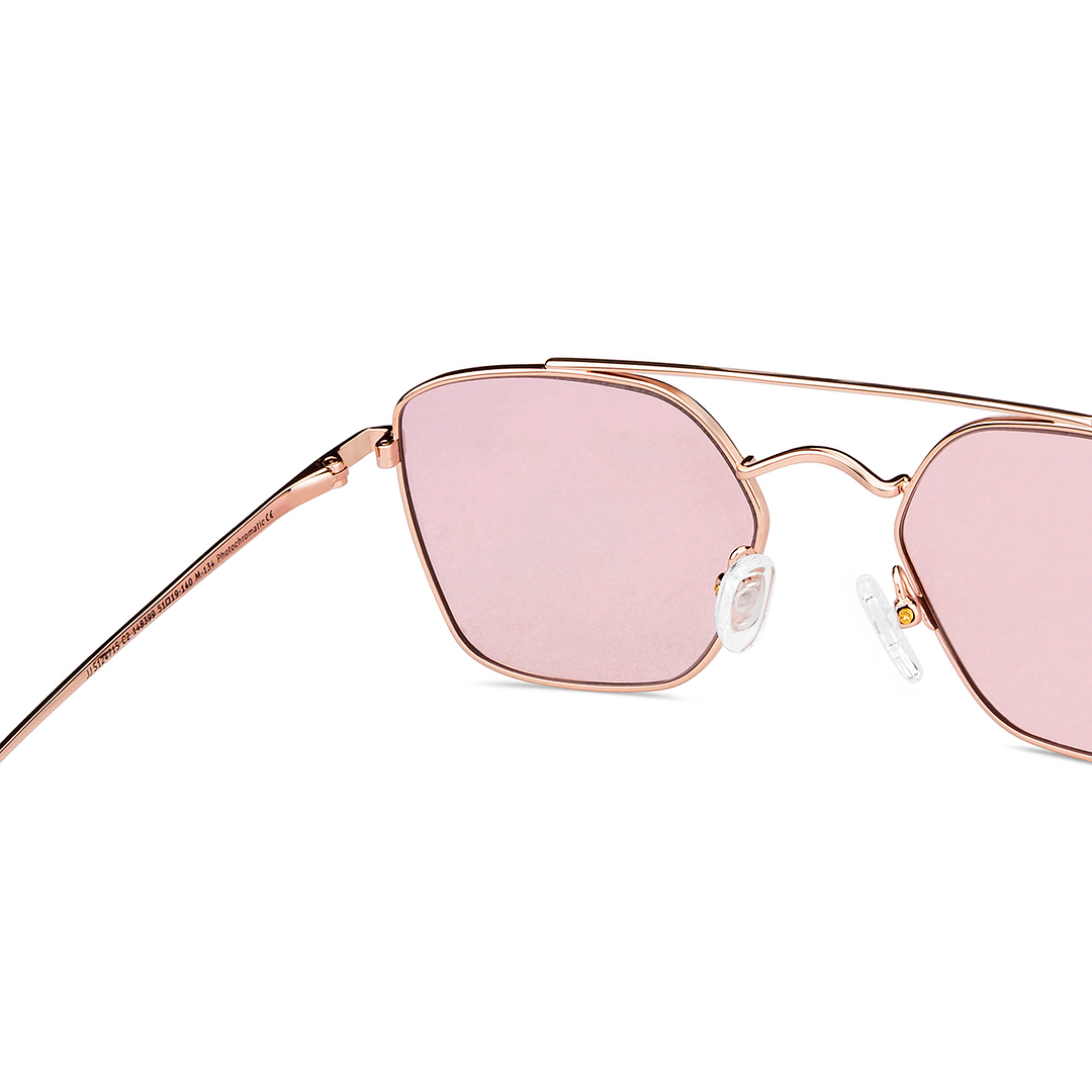 John Jacobs Online Rose Gold Full Rim Aviator right side