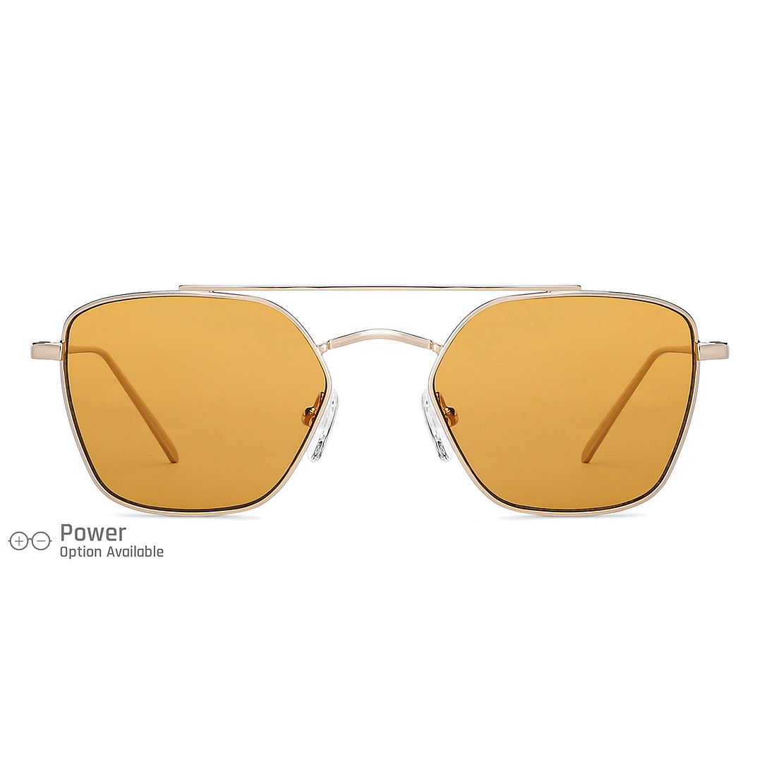 John Jacobs Online Gold Full Rim Aviator left side