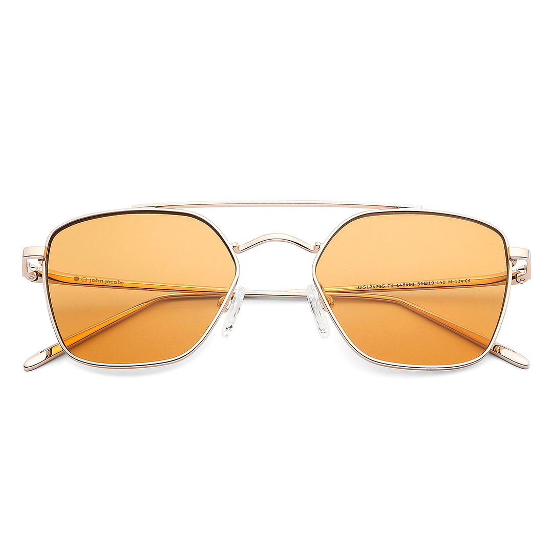 John Jacobs Online Gold Full Rim Aviator left side