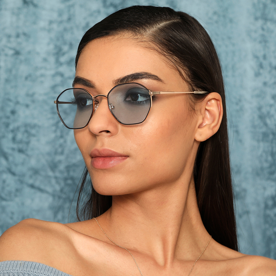 John Jacobs Online Rose Gold Full Rim Hexagonal right side