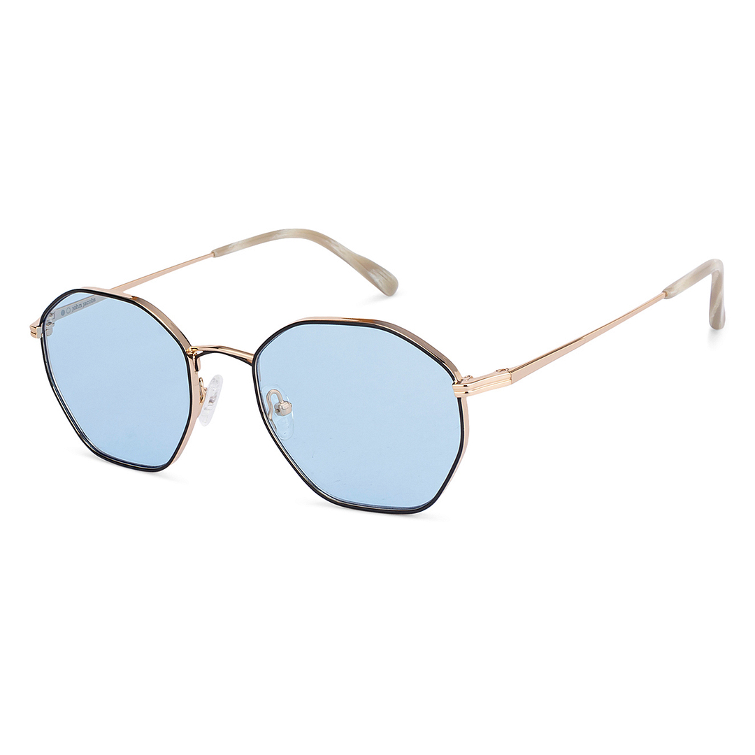 John Jacobs Online Rose Gold Full Rim Hexagonal left side