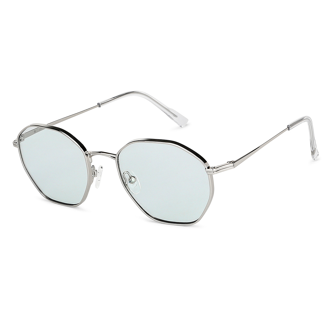 John Jacobs Online Silver Full Rim Hexagonal right side