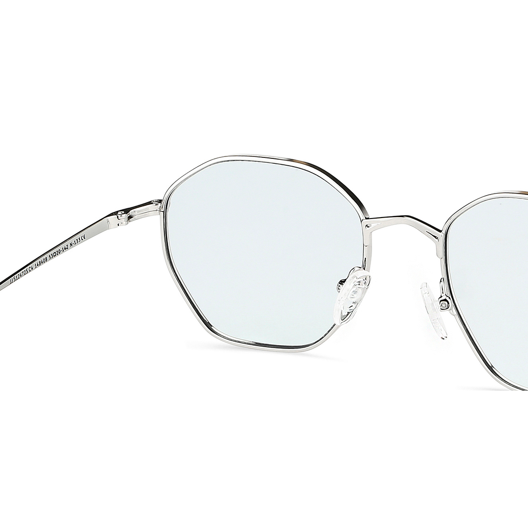 John Jacobs Online Silver Full Rim Hexagonal right side